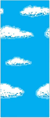 Vista 8 de Beistle Telón de fondo Forest de 8 bits