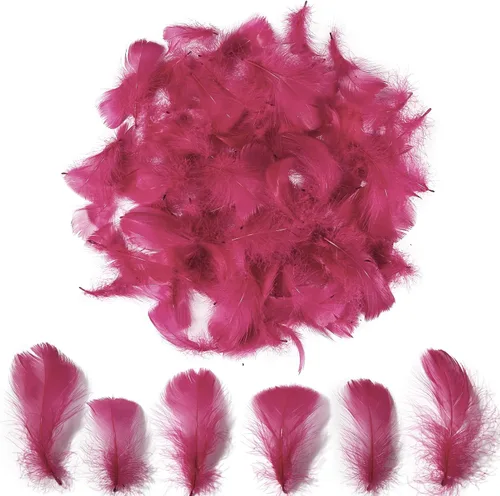 Vista 19 de 300 piezas de plumas negras de 2-3 pulgadas, plumas a granel para manualidades, accesorios para atrapasueños, proyectos de arte, manualidades DIY