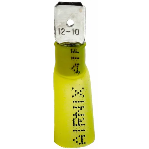 Vista 14 de HSSV1-5 Horquillas de terminal de espada, 100 piezas de conectores de alambre termorretráctil, kit de terminales eléctricos, impermeable, grado