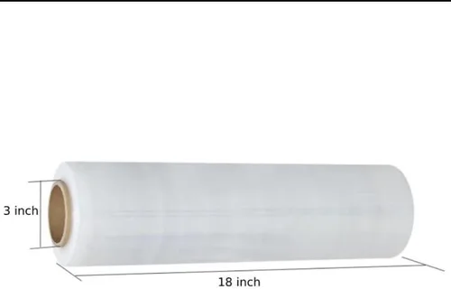 Vista 2 de Película elástica de 18 pulgadas x 1476 pies / envoltura transparente para embalaje en mudanza, película retráctil resistente