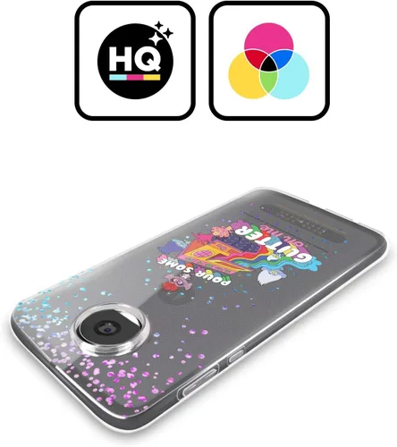 Vista 2 de Head Case Designs Officially Licensed Trolls World Tour Glitter Print Key Art Soft Gel Case Compatible with Motorola Moto E7 Plus
