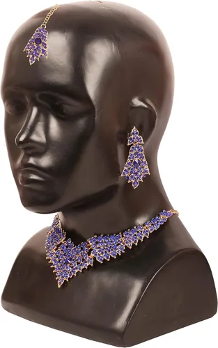 Vista 6 de Touchstone Bollywood Glamour - Collar de joyería para mujer