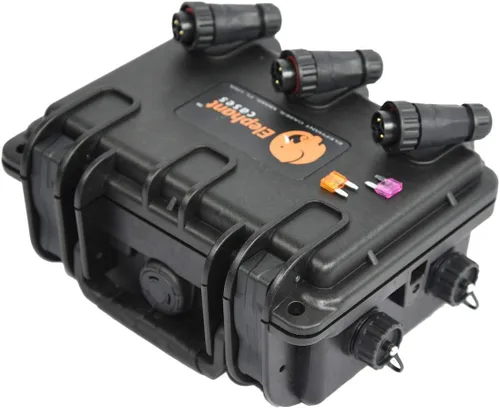 Vista 7 de Elephant B095 - Caja de batería para kayak, impermeable, para alimentar GPS, buscadores de peces, luces LED, bomba aireadora