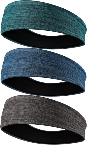 Vista 11 de EasYoung Diademas para hombre que absorben el sudor, diademas deportivas para hombre para correr o fitness, antideslizantes, transpirables