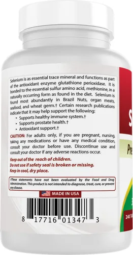 Vista 7 de Best Naturals Suplemento de selenio de 200 mcg, 240