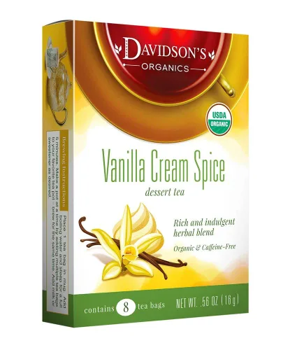 Vista 8 de Davidson's Organics, Manzana Canela, 25 bolsas de té, paquete de 6