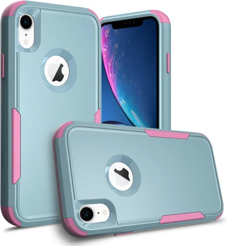 Vista 12 de Funda compatible con Apple iPhone XR, resistente [negra y negra] con [a prueba de golpes] [a prueba de caídas] fundas protectoras para iPhone XR
