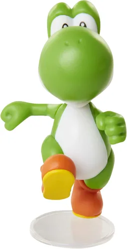 Vista 2 de Super Mario Figura de acción de 2.5 pulgadas corriendo Yoshi juguete coleccionable