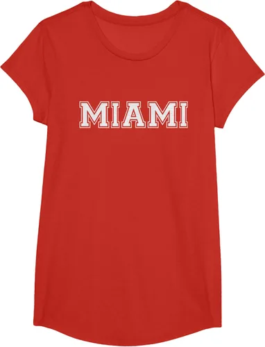 Vista 40 de Camiseta de regalo deportiva estilo universitario Miami Florida, Negro, S