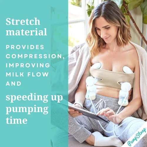 Vista 4 de Brasier de bombeo manos libres, brasier de extractor de leche para bombas de lactancia materna para mujeres, bustier de bombeo manos libres