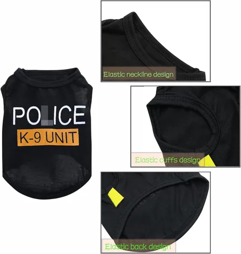 Vista 4 de Paquete de 2 ropa para perros pequeños, chicos y cachorros, camisa para Chihuahua, Yorkies, verano, mascota, perro, gato, transpirable, cómoda