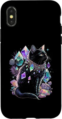 Vista 4 de Funda con diseño de ilustración para iPhone 15 con diseño de gato esotérico