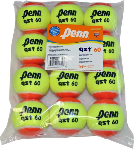 Vista 2 de Penn QST 60 - Pelotas de tenis de fieltro naranja para principiantes