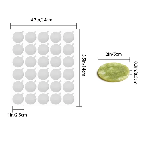 Vista 2 de 900 calcomanías desechables de 1 pulgada para pegamento para pestañas, almohadillas de palet, pegamento impermeable, calcomanías de papel