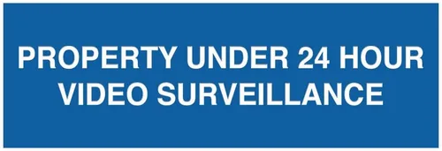 Vista 12 de Signs ByLITA Basic Property - Señal de video bajo vigilancia (24 horas), tamaño pequeño