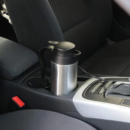 Vista 4 de Sunsbell - Hervidor eléctrico portátil para automóvil, 22.0 fl oz, caldera de agua para automóvil, 12 V, calefacción para automóvil, taza de viaje