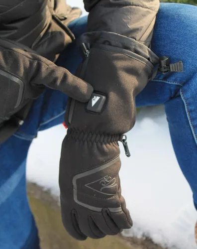 Vista 4 de ActionHeat Guantes térmicos con batería para hombre, delgados, impermeables, guantes eléctricos, 3 ajustes de calor, hasta 8 horas de tiempo
