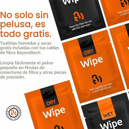 Vista 5 de BEYONDTECH Cable de conexión de fibra LC a LC de 1m (3.28 pies) – Cable de fibra óptica dúplex monomodo UPC – núcleo de 9/125µm, compatible con OS1