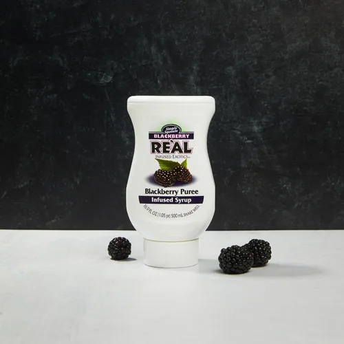 Vista 3 de Reàl - Jarabe de mora Exotics con infusión de 16.9 onzas líquidas, paquete de 3 Juicy Blackberry Richness, Ideal for Cocktails, Mocktails, Sauces