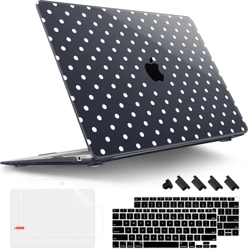 Vista 11 de Tuiklol Para MacBook Air de 13 pulgadas (versión 2021-2018) M1 A2337/A1932/A2179 con pantalla Retina Touch ID, carcasa rígida de plástico y cubierta