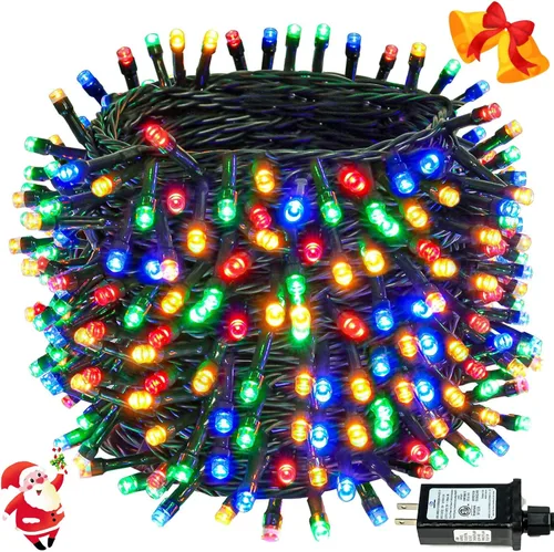 Vista 27 de Cadena de luces de Navidad conectables de 42 pies con 100 luces LED