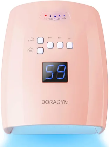 Vista 8 de Lámpara de uñas LED UV, secador de esmalte de gel inalámbrico para manicura de gel profesional - negro