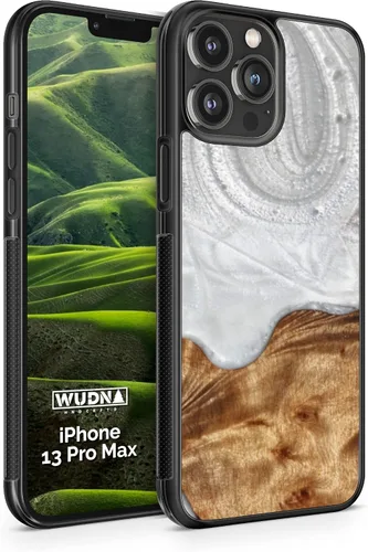 Vista 15 de WUDN Funda delgada de resina y madera para teléfono compatible con Apple iPhone 6, 6s, 7, 8, SE