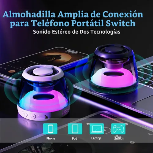 Vista 5 de Altavoz Bluetooth magnético,Soporte de teléfono de inducción negro-1 pieza