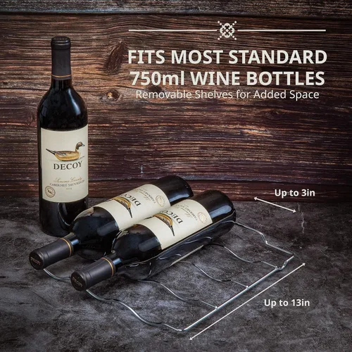 Vista 7 de Ivation Refrigerador de vino con compresor de 18 botellas con sistema de refrigeración de control inteligente de aplicación Wi-Fi Refrigerador
