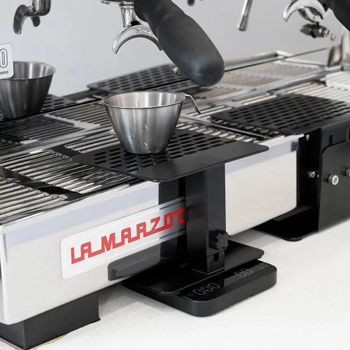 Vista 8 de watchget Bastidor de pesaje de café electrónico, altura ajustable, acero inoxidable, báscula de café, soporte para máquina de café expreso, bastidor