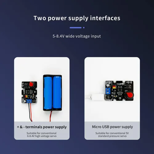 Vista 5 de Yahboom Herramienta de centrado de controlador de servomotores RC con protección contra sobrecorriente, 2 modos de control compatible con ajuste