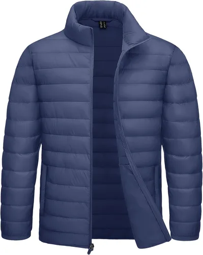 Vista 21 de TACVASEN Chaqueta Puffer Ligera para Hombre Chaquetas Acolchadas de Invierno Puffy Abrigadas Resistentes al Agua Resistentes al Viento Abrigos