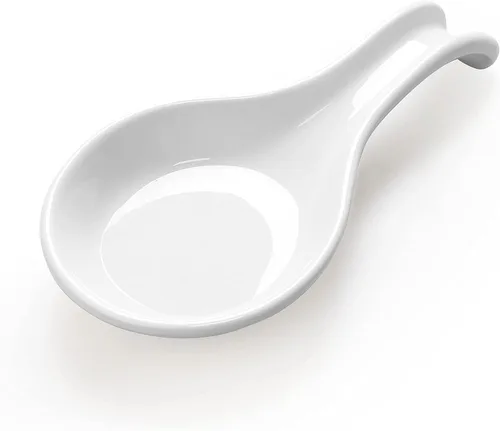 Vista 9 de ONEMORE Soporte de cuchara de cerámica para estufa – Soporte extra ancho resistente al calor para utensilios y herramientas de encimera de cocina