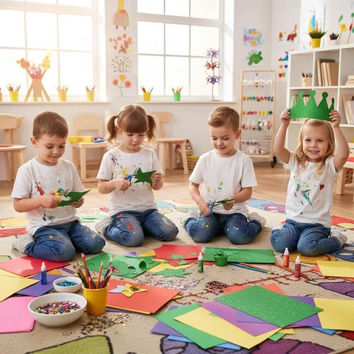 Vista 7 de Cartulina verde con purpurina, papel brillante de tamaño A4, papel con purpurina para Cricut, Gradustion, DIF, manualidades, construcción