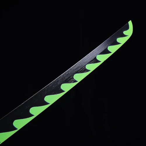 Vista 6 de ziqing Espada para cosplay de Demon Slayer hecha a mano, Katana de 31 pulgadas con múltiples estilos para elegir