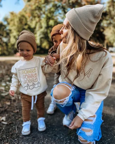 Vista 2 de FYBITBO Conjunto de sudadera de manga larga para bebé, niño, niña, Navidad, otoño, invierno