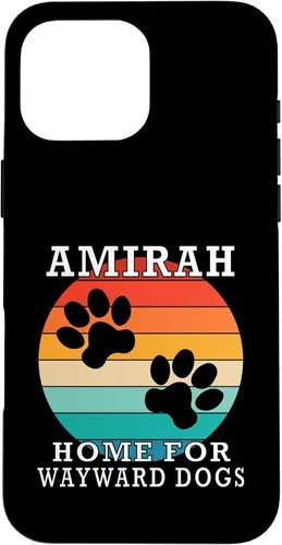 Vista 19 de Amirah Home for Wayward Dogs Family Name Case for iPhone 17