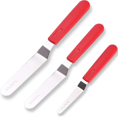 Vista 10 de Juego de espátulas para glaseado de pasteles, 4, 6, 8, 10 pulgadas, cuchillo esparcidor de glaseado para hornear, decorar pasteles