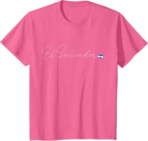 Vista 54 de Camiseta Simple Love El Salvadoreño con diseño de corazón en El Salvador