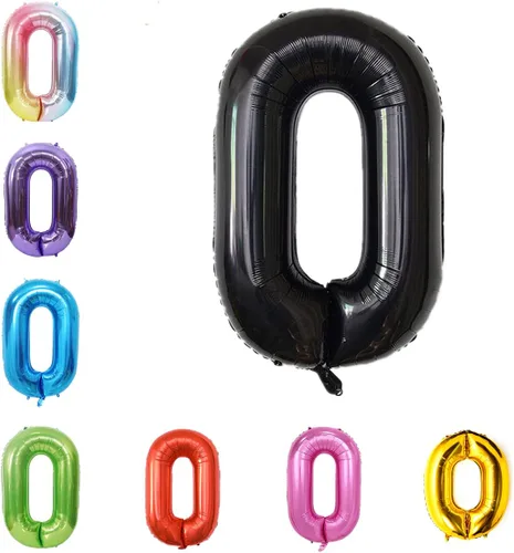 Vista 34 de Globo grande de helio con números 0-9 de 40 pulgadas para cumpleaños, bodas y fiestas (rojo, 9)