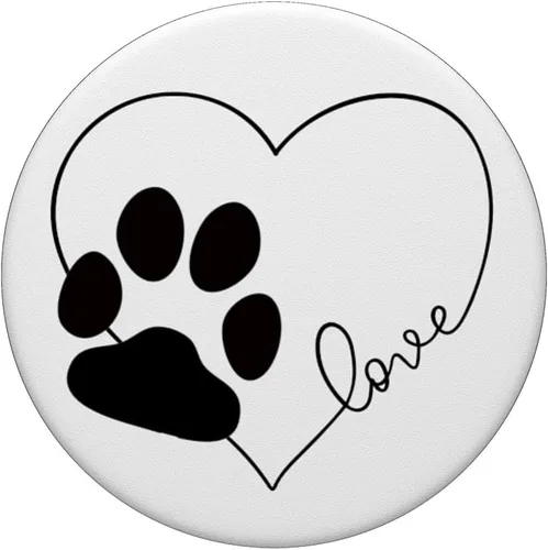 Vista 3 de Love Dogs Valentine PopSockets Grip and Stand for Phones and Tablets