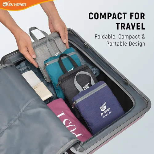 Vista 7 de SKYSPER Mochila de senderismo pequeña plegable de 10 litros, plegable, ligera, para senderismo, viaje, para mujeres y hombres