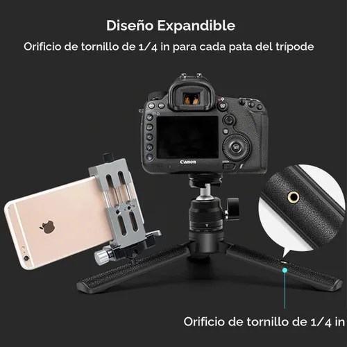 Vista 6 de Agarre de mango extendido/trípode 2 en 1 para estabilizador de cardán, soporte de trípode de mesa y agarre de mango para DJI Ronin-S, Zhiyun
