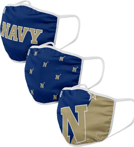 Vista 26 de FOCO - Cubrebocas universitario de la NCAA para adultos (unisex, 3 unidades)