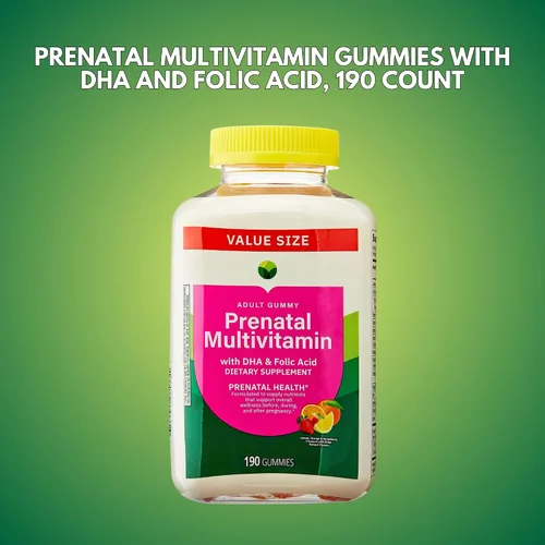 Vista 4 de KP+ Gomitas multivitamínicas prenatales para adultos con DHA y ácido fólico Salud prenatal Apoya el bienestar antes, durante y después