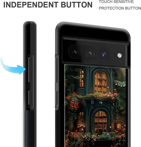 Vista 46 de Compatible con Google Pixel 4A 5G Mobile Case Creative Acrylic Panel trasero Silicona Protección Grip especialmente diseñado para Google Pixel 4A 5G