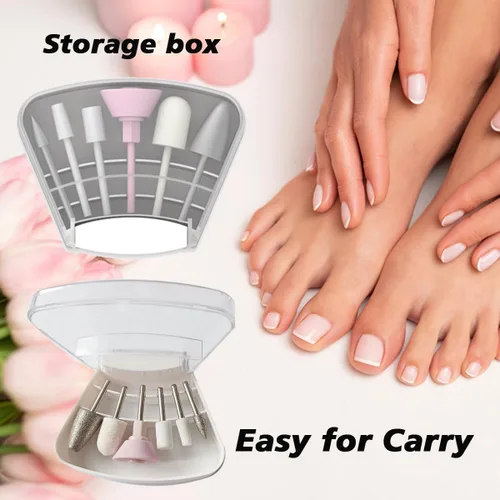 Vista 6 de 6 unidades de repuesto para limas de uñas compatibles con kit de uñas Finish Touch Flawless
