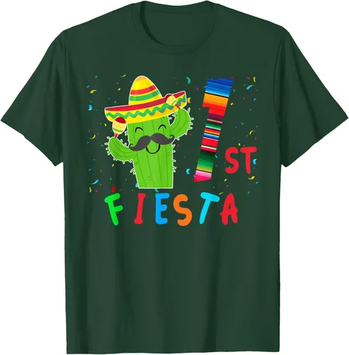 Vista 96 de Camiseta mexicana para fiesta temática de cumpleaños a juego, Negro, S