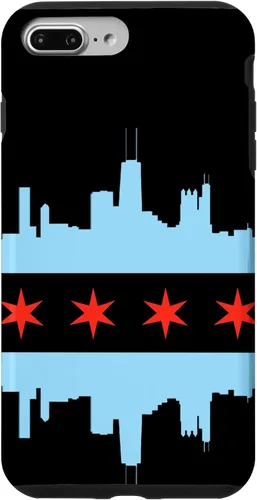 Vista 12 de Chicago Flag Skyline City of Chicago Pride Case for iPhone 17