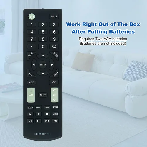 Vista 5 de NS-RC4NA-18 Reemplazo de control remoto para Insignia LED TV NS-40D420MX18 NS-49D420NA18 NS-55D420MX18 NS-40D420NA18 NS-55D420NA18 NS-39D310NA17